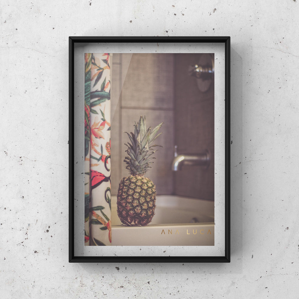 Pineapple Shower Art by Ana Luca