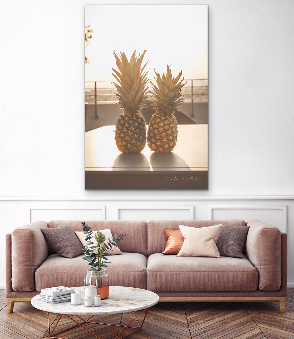 Pineapples Watching Sunset Art by Ana Luca