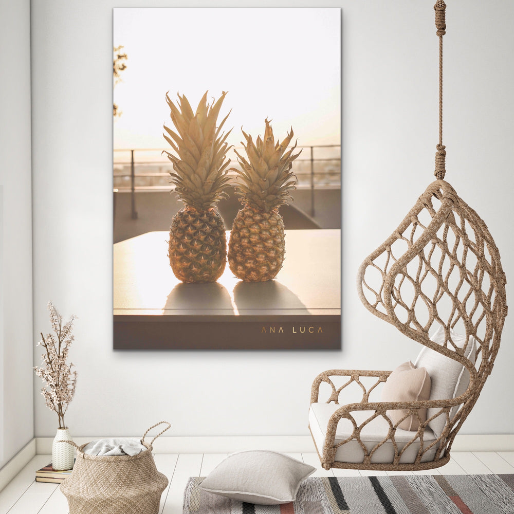 Pineapples Watching Sunset Art by Ana Luca