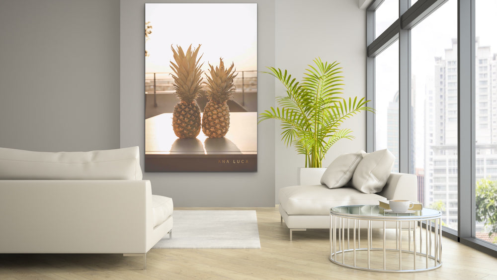 Pineapples Watching Sunset Art by Ana Luca