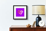 Pink Pearl (on Purple) 12"X12" Open Edition Print