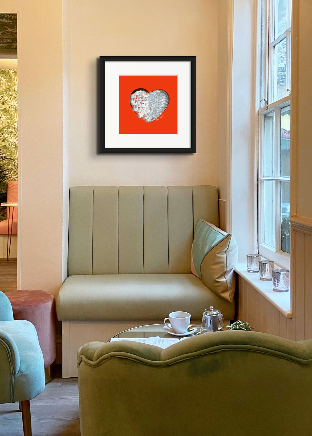 Platinum (on Orange) 12"X12" Open Edition Print