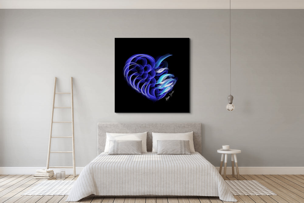 Sapphire Blue Crypto Love Drops by Ana Luca