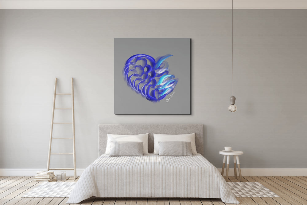 Sapphire Blue Crypto Love Drops by Ana Luca