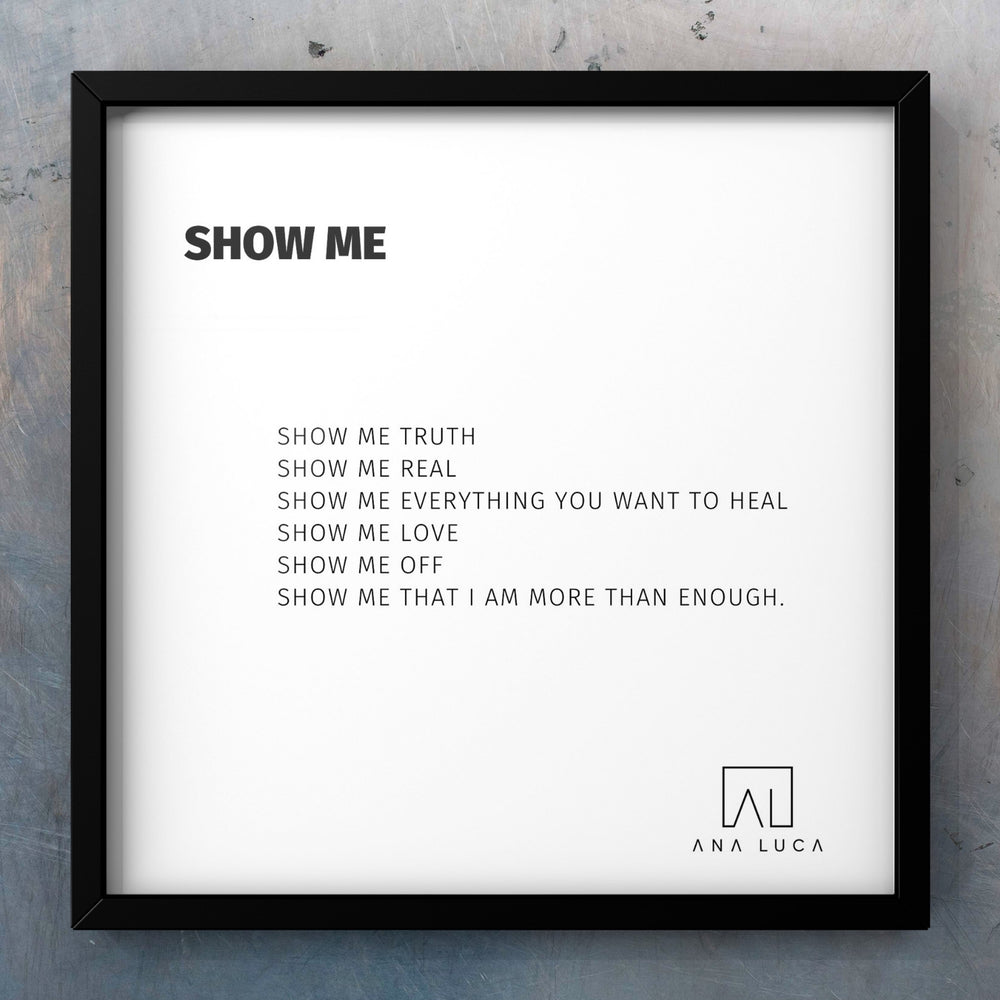 Show Me Poetry by Ana Luca