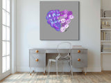 Tanzanite Purple Crypto Love Drops by Ana Luca