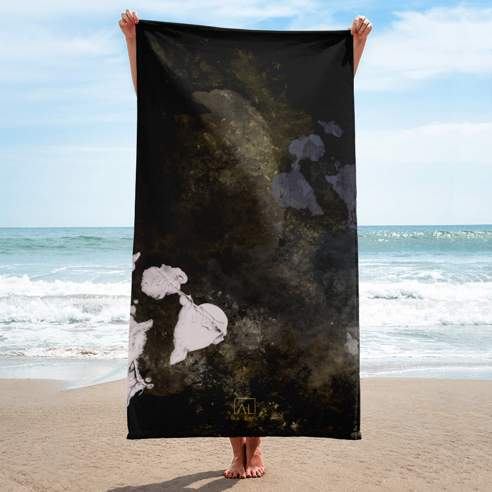 Too Late Beach Towel by Ana Luca