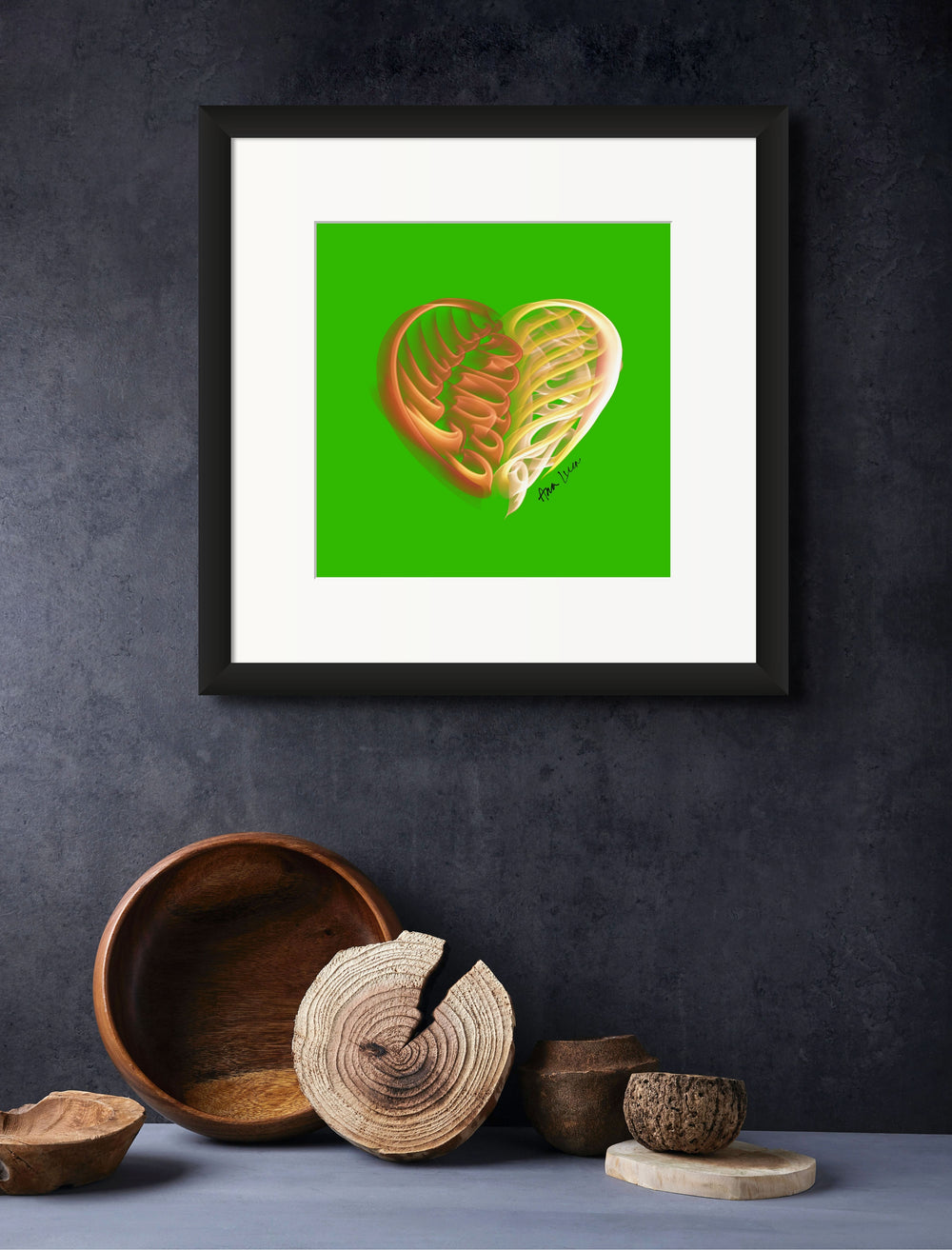 Topaz Yellow (on Green) 12"X12" Open Edition Print