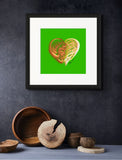 Topaz Yellow (on Green) 12"X12" Open Edition Print