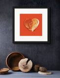 Topaz Yellow (on Orange) 12"X12" Open Edition Print