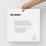 We Fought Art by Ana Luca