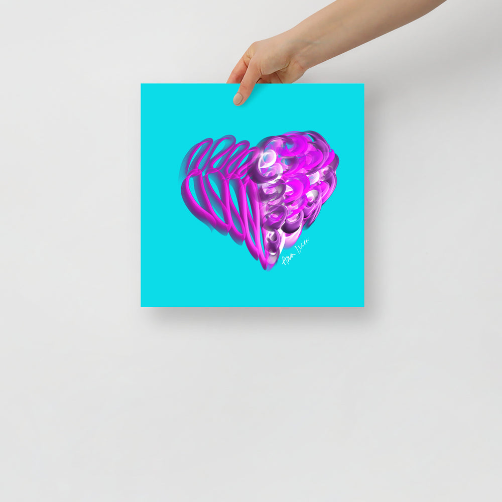 Amethyst Purple (on Blue) 12"X12" Open Edition Print