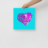 Amethyst Purple (on Blue) 12"X12" Open Edition Print