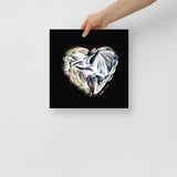 Diamond White (on Black) 12"X12" Open Edition Print