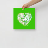 Diamond White (on Green) 12"X12" Open Edition Print