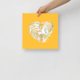 Diamond White (on Yellow) 12"X12" Open Edition Print