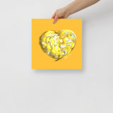 Gold (on Yellow) 12"X12" Open Edition Print