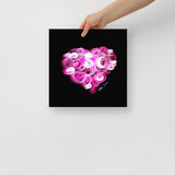 Pink Diamond (on Black) 12"X12" Open Edition Print