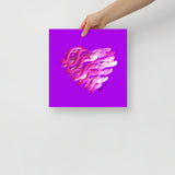 Pink Pearl (on Purple) 12"X12" Open Edition Print