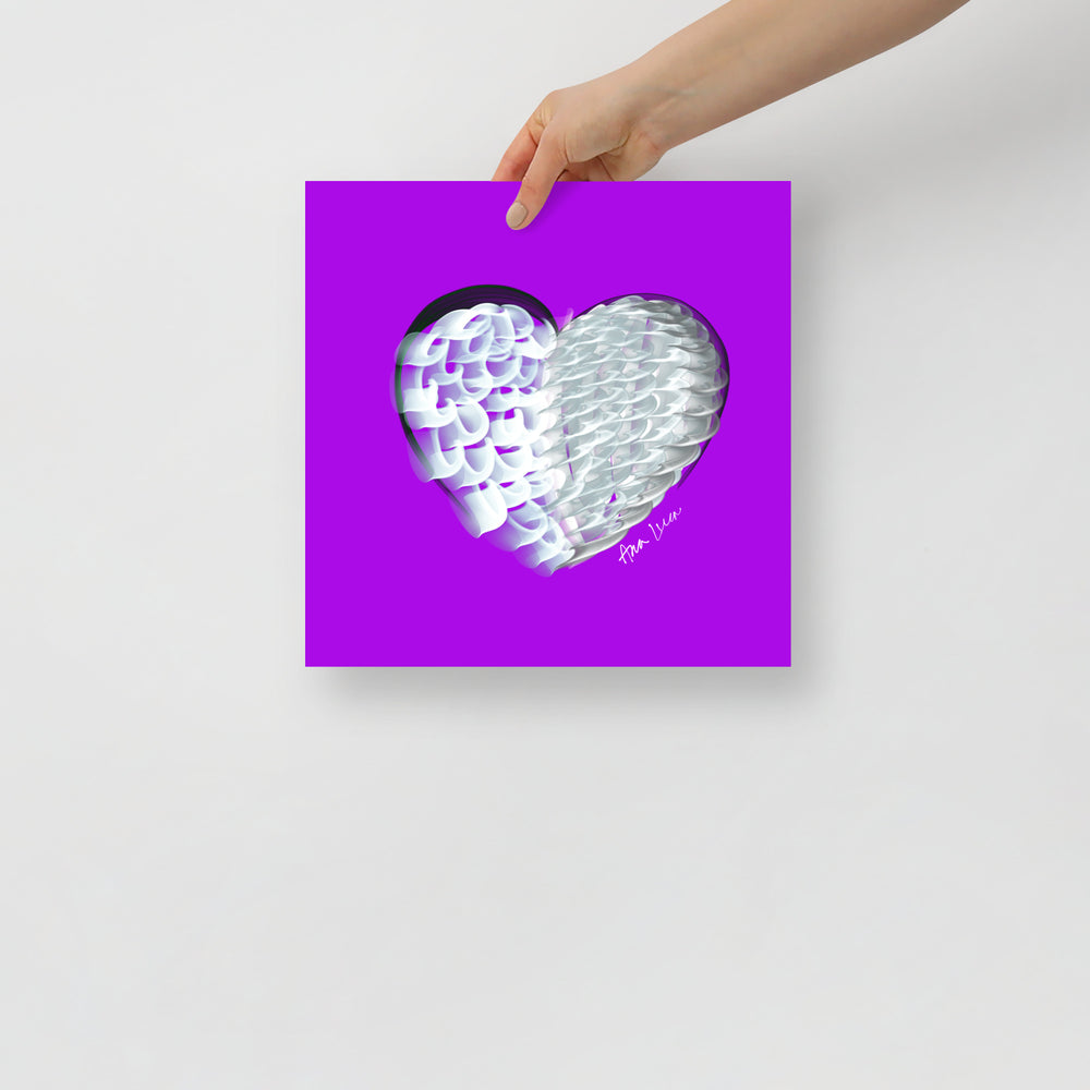 Platinum (on Purple) 12"X12" Open Edition Print