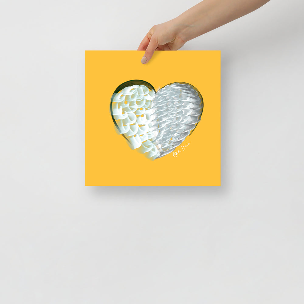 Platinum (on Yellow) 12"X12" Open Edition Print