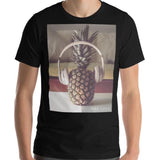 Pineapple Listening To Music Unisex Premium T-Shirt