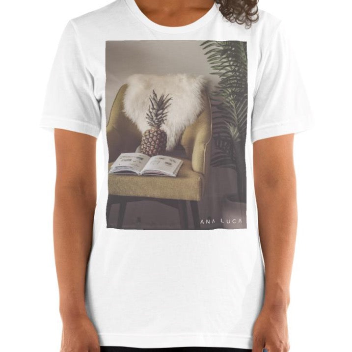 Pineapple Reading Unisex Premium T-Shirt