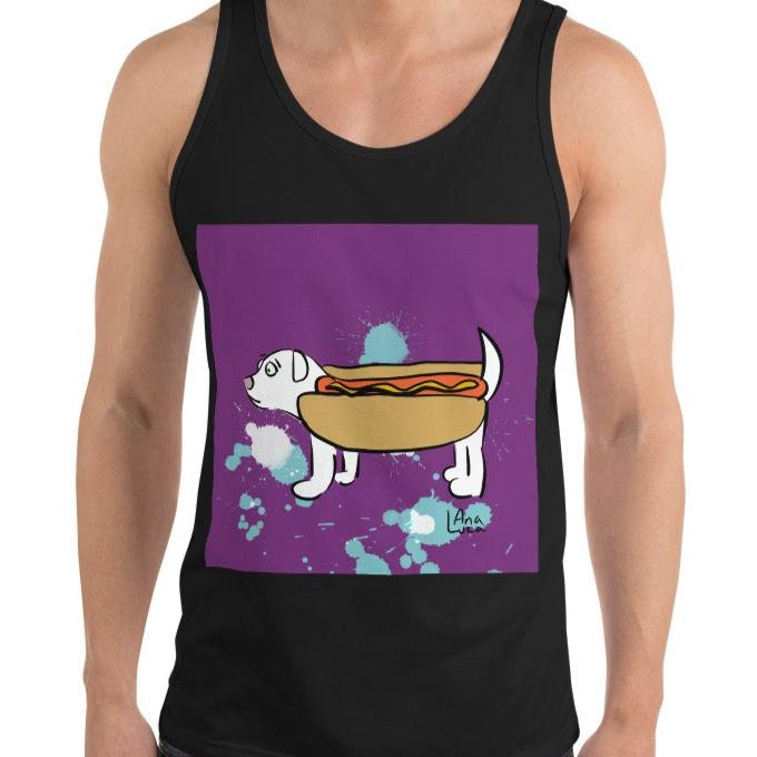 Insecure Wiener Dog Men's Premium Tank Top