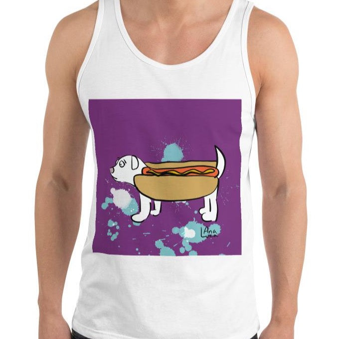 Insecure Wiener Dog Men's Premium Tank Top