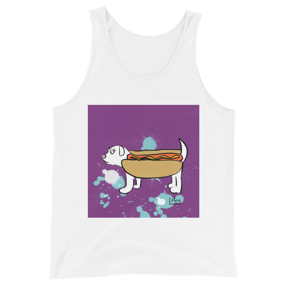 Insecure Wiener Dog Men's Premium Tank Top