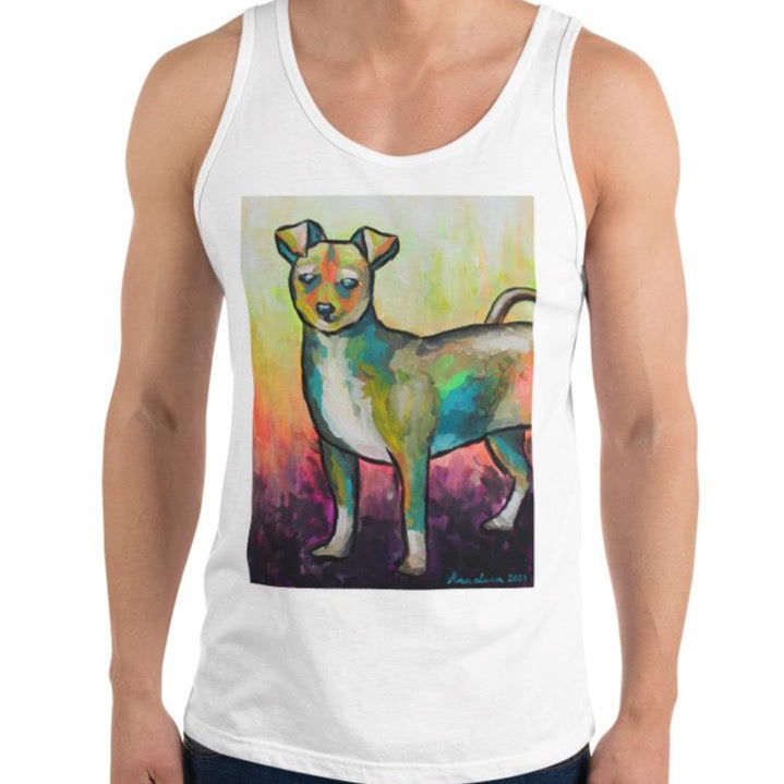 Piper Men's Premium Tank Top Art by Ana Luca