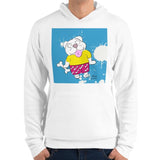 Dog With Happy Bone Unisex Premium Hoodie by Ana Luca