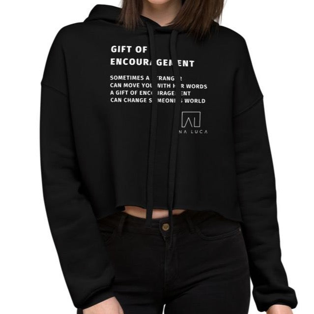 Gift of Encouragement Women's Cropped Hoodie