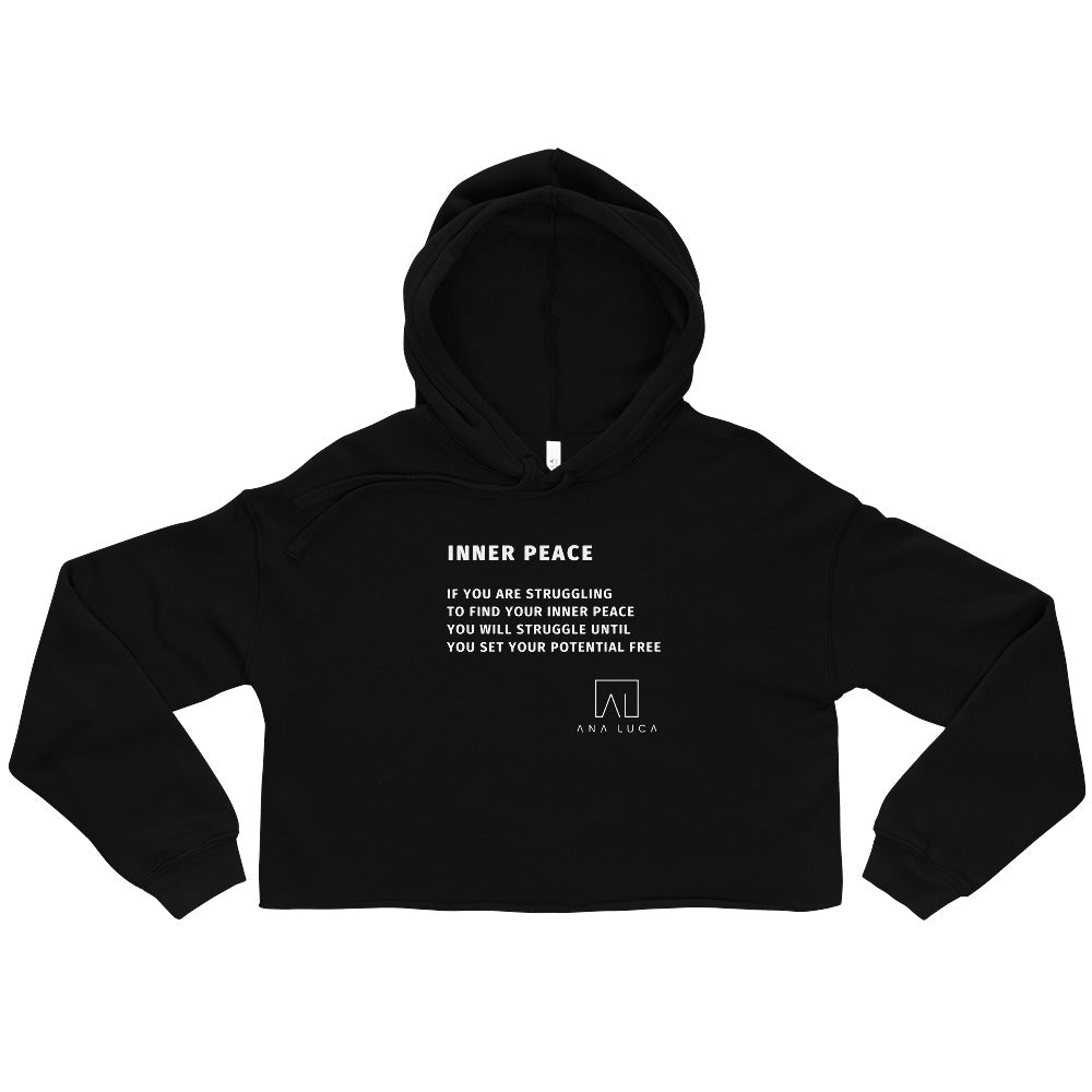 Inner Peace Women's Cropped Hoodie by Ana Luca