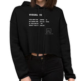 Visualize Women's Cropped Hoodie by Ana Luca