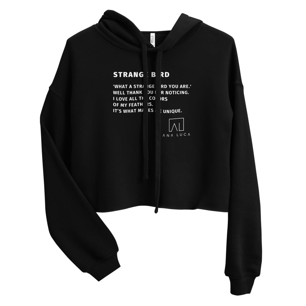 Strange Bird Women's Cropped Hoodie by Ana Luca