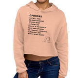 Opinions Women's Cropped Hoodie by Ana Luca