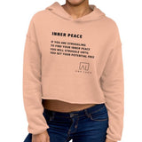 Inner Peace Women's Cropped Hoodie by Ana Luca