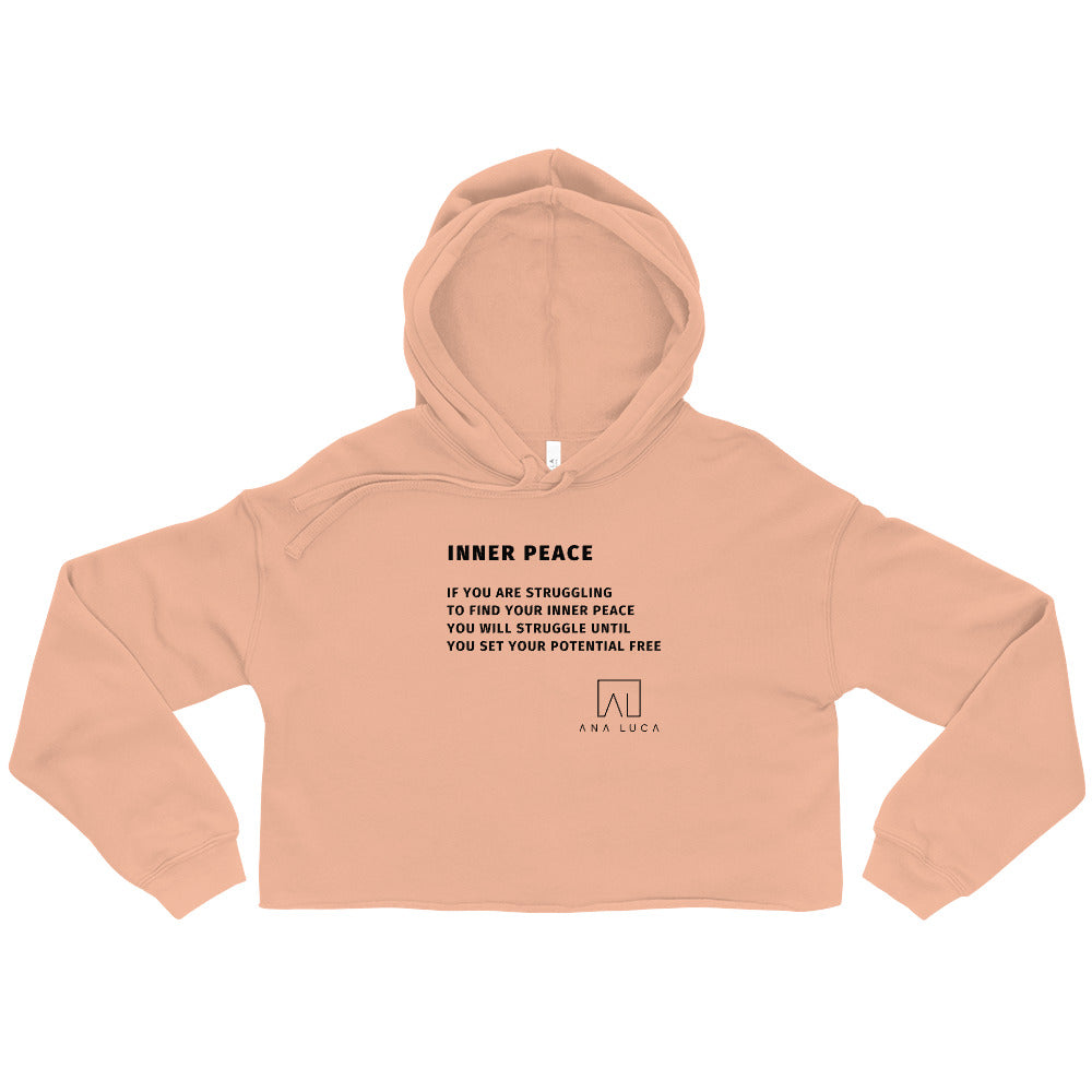 Inner Peace Women's Cropped Hoodie by Ana Luca