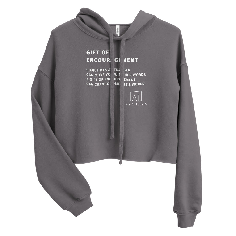 Gift of Encouragement Women's Cropped Hoodie