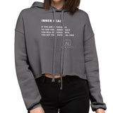 Inner Peace Women's Cropped Hoodie by Ana Luca