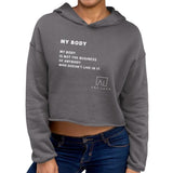 My Body Women's Cropped Hoodie by Ana Luca