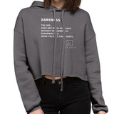 Darkness Women's Cropped Hoodie by Ana Luca