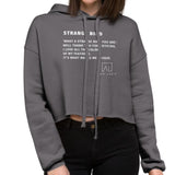 Strange Bird Women's Cropped Hoodie by Ana Luca