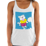 Dog With Happy Bone Women's Premium Tank Top