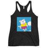 Dog With Happy Bone Women's Premium Tank Top