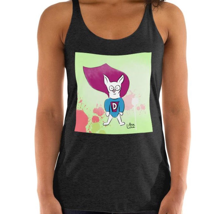 Little Dog With Big D Energy Women's Premium Tank Top